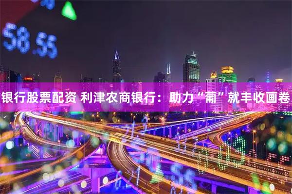 银行股票配资 利津农商银行：助力“葡”就丰收画卷